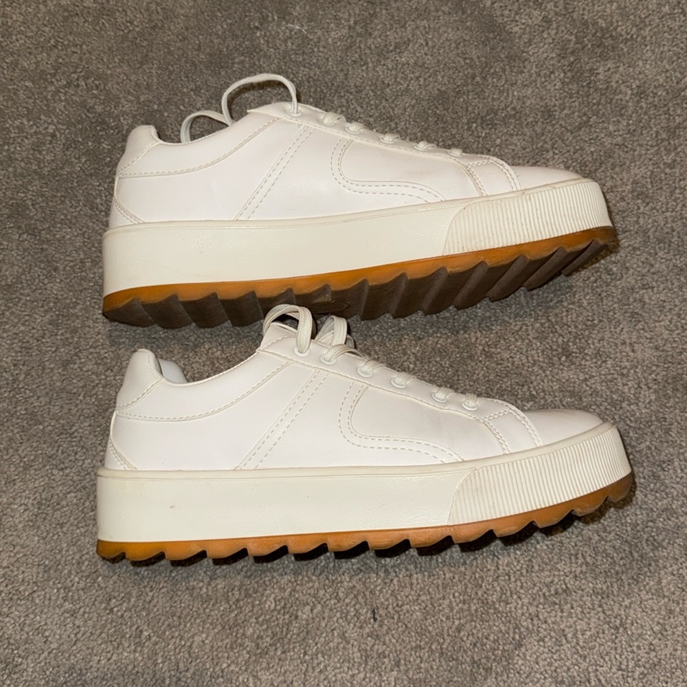 White Platform Sneakers